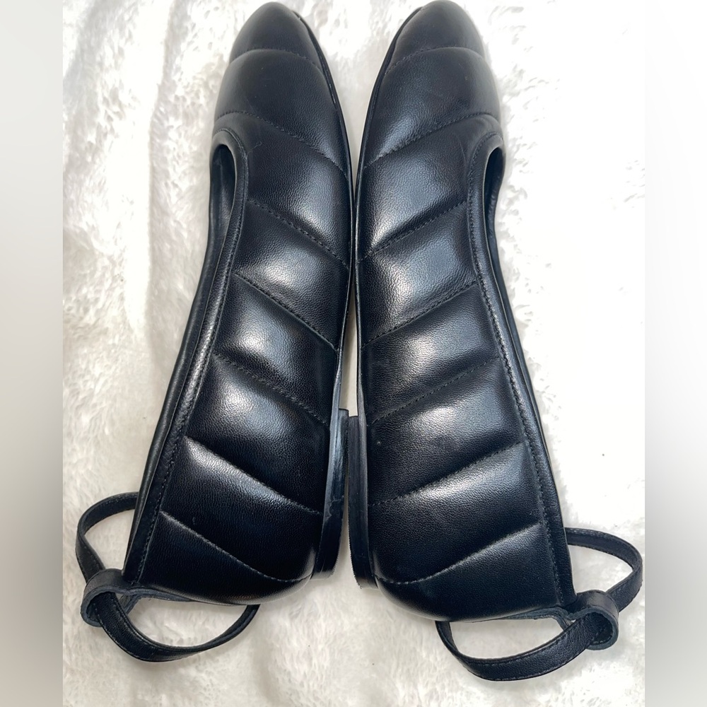 Free People On A Cloud Black Ballet Flats Sz 7 - Picture 5 of 6
